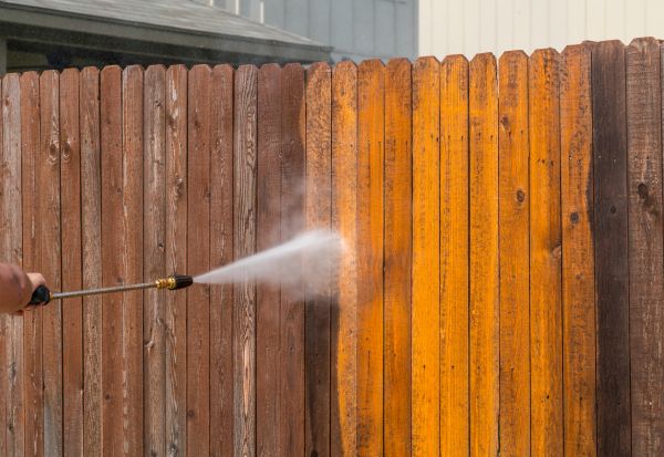 Fence Power Washing in Battle Ground