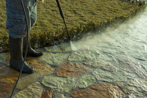 Stone Power Washing in Battle Ground