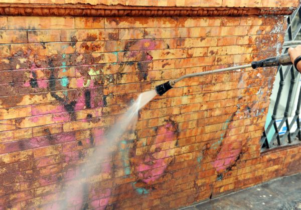 Brick Graffiti Cleaning in Battle Ground